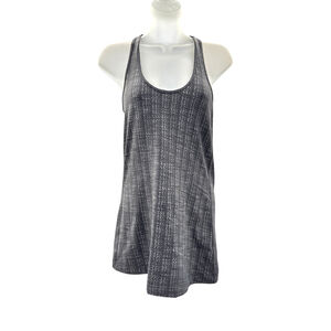 Lululemon‎ Cool Racerback Tank Top Size Medium Gray and White